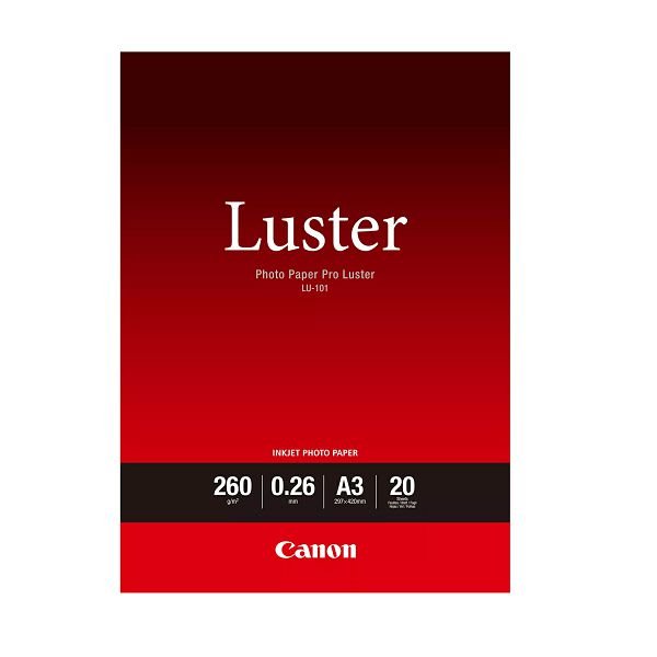 Canon Photo Luster Paper LU101 - A3- 20L