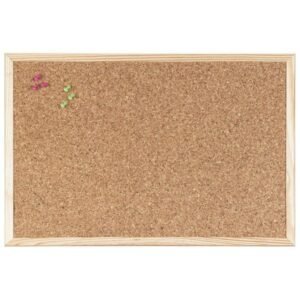 Ploča plutena zidna 80x60cm Bi-Office natur drveni okvir