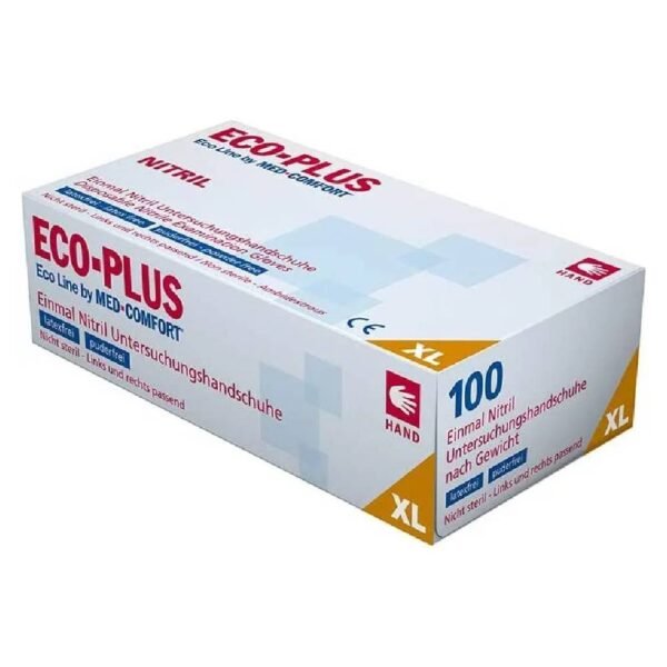 Rukavice nitrilne XL 100/1 plave Eco Plus;