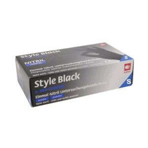 Rukavice nitrilne S 100/1 crne Style;