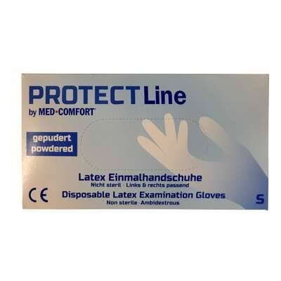 Rukavice latex jednokratne pudrane S 100/1 Protect