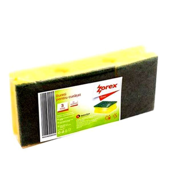 Spužvica za pranje posuđa 8,5x6,5x4cm 3/1 Zorex;