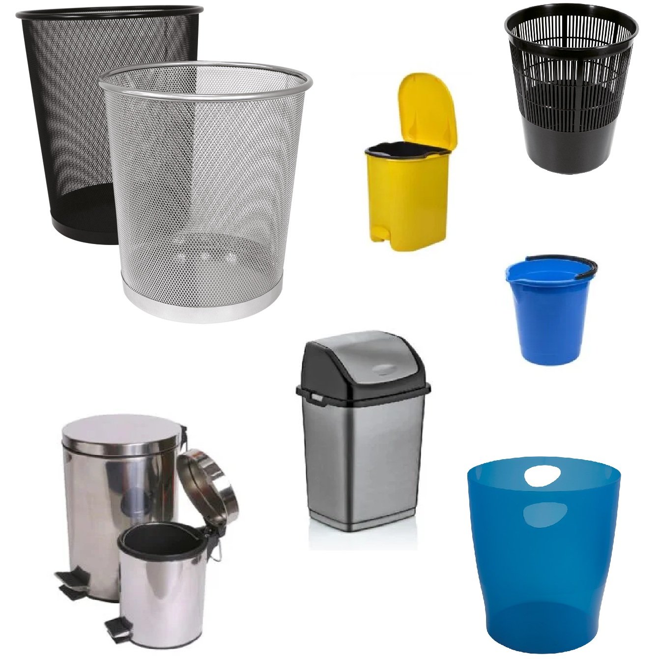 MIX KOŠ i Kante Kante za vodu i otpatke, koševi za papir i ured.