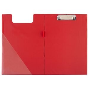 Podloga za pisanje A4 s mehanizmom i preklopom d.rect crvena