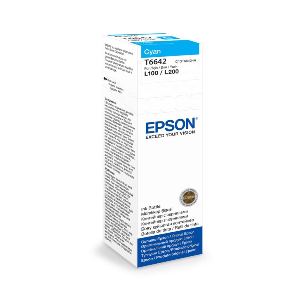 Tinta EPSON T66424 Cyan