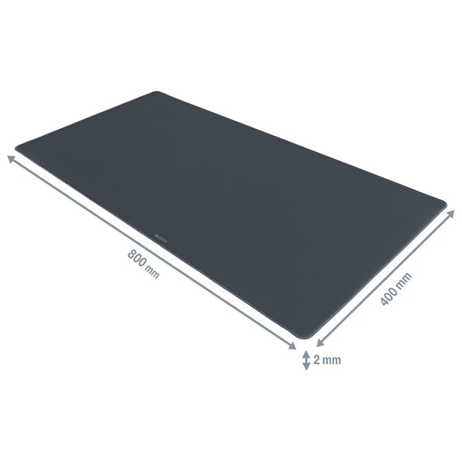 Mapa stolna 80x40 cm Cosy Leitz siva