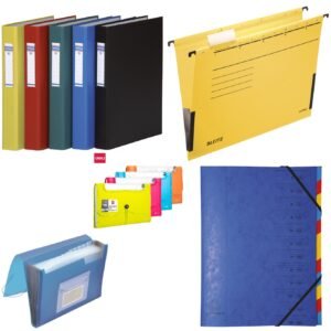 Mape viseće,2 ili 4 ringa, mape za kućni buđet i odlaganje raznih spisa.