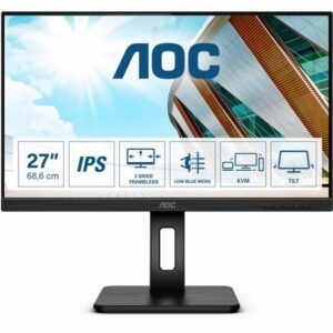 AOC U27P2CA,27", 2xHDMI, DP, USB-C, HAS, zuč.