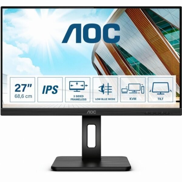 AOC U27P2CA,27", 2xHDMI, DP, USB-C, HAS, zuč.
