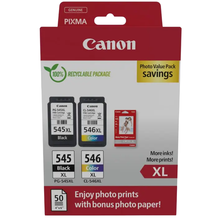 Canon multipack PG-545XL + CL-546XL - Photo Pack