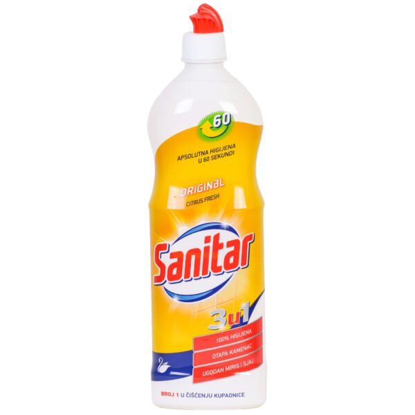 Sredstvo za čišćenje kupaonice i wc-a univerzalno 750ml Sanitar original citrus
