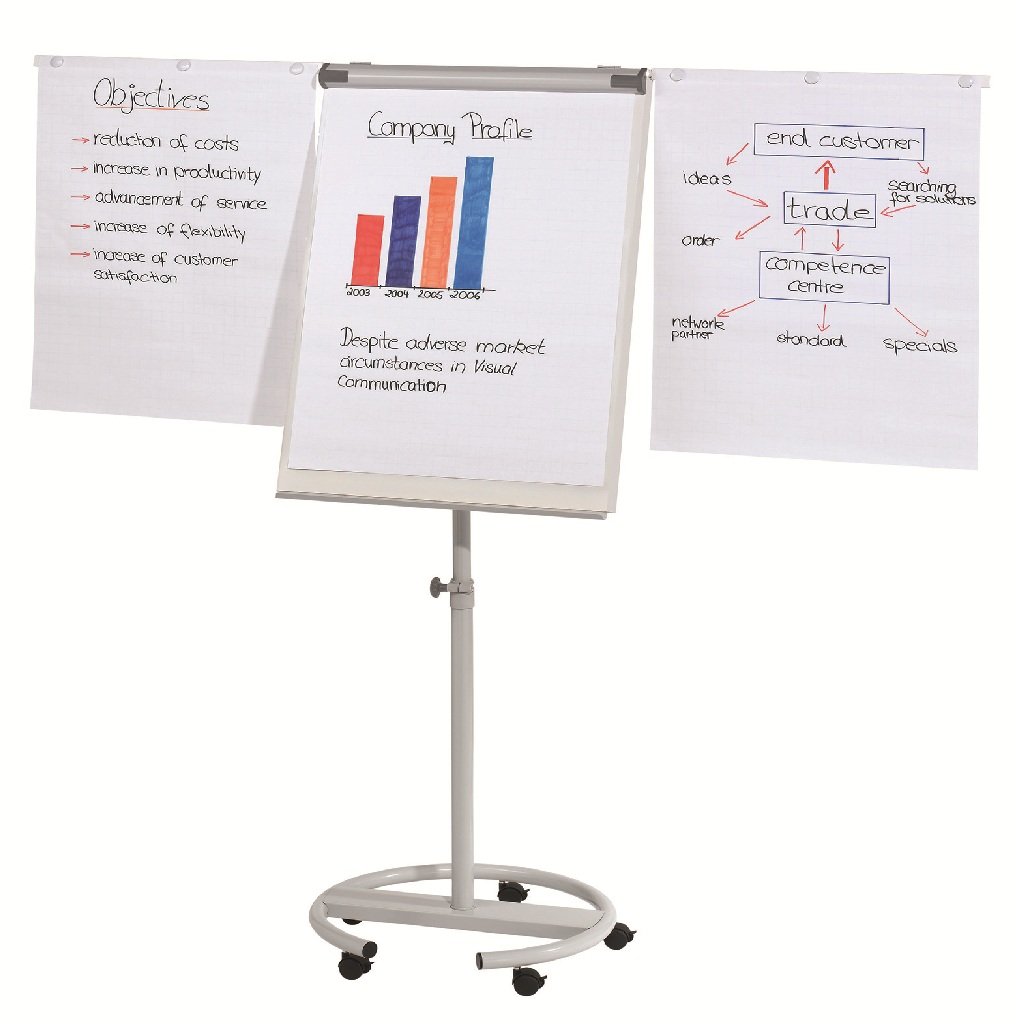 Ploča flipchart sa stalkom na kotačima 68x110cm Franken