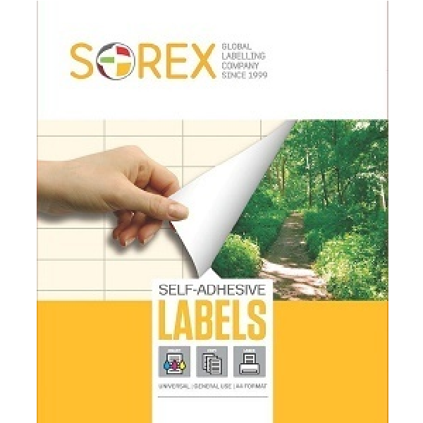 Etiketa  laser/inkjet/copy  45,2x54,8 Sorex 100/1