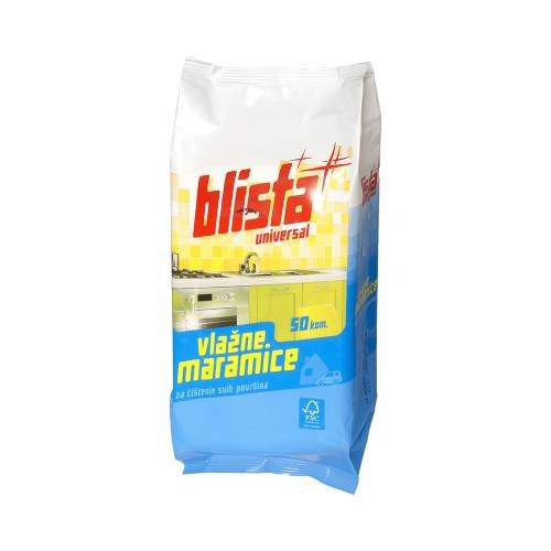 Maramice univerzalne vlažne za održavanje svih površina Blista 50/1;