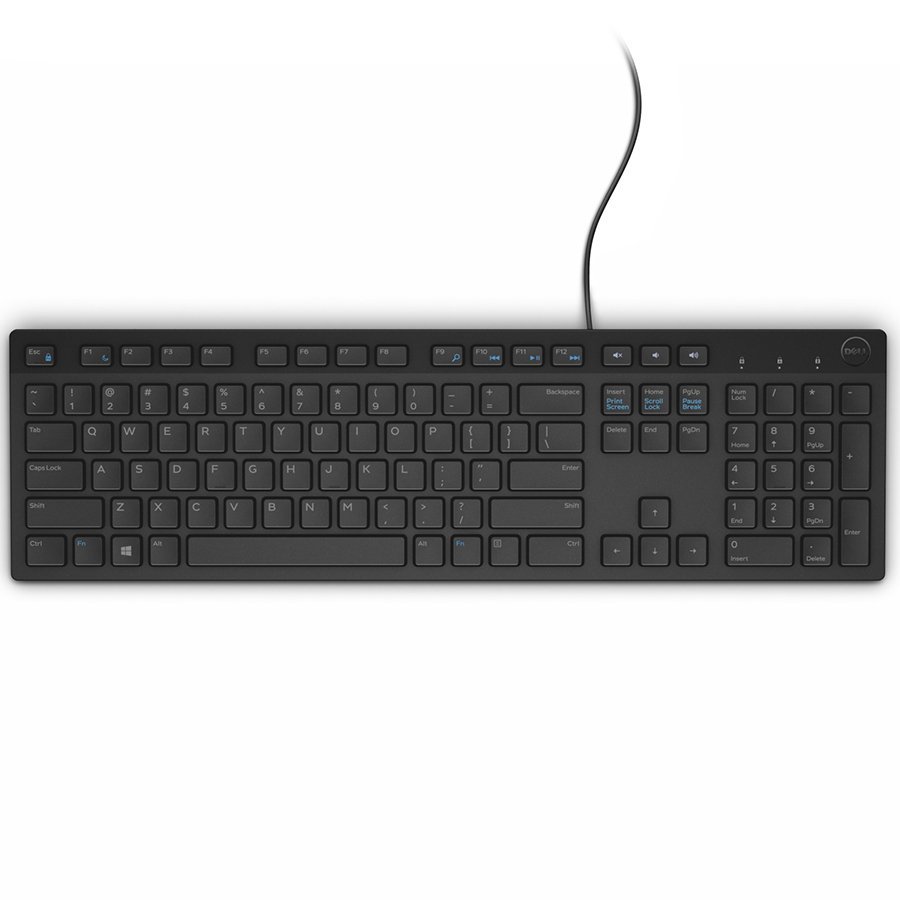 Dell Keyboard - KB216 - Adriatic (QWERTZ) - Black