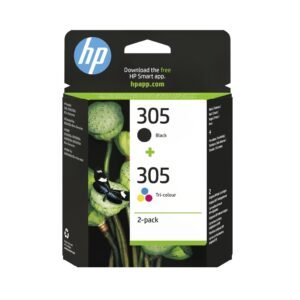 HP 305 2-Pack Tri-color Black Original