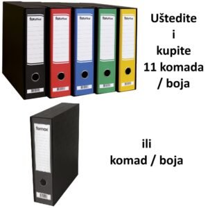 Registrator A4 široki u crnoj kutiji FORoffice5 Registrator A4 široki u crnoj kutiji FORoffice5