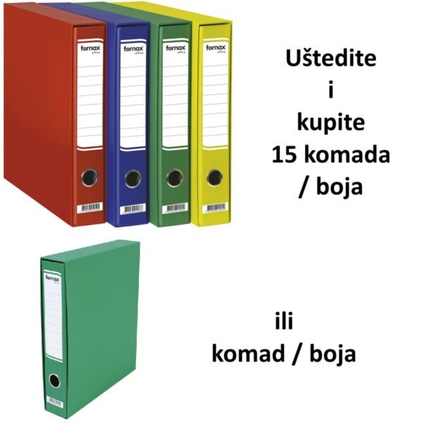 Registrator A4 uski u kutiji Office Fornax komad,15 komada