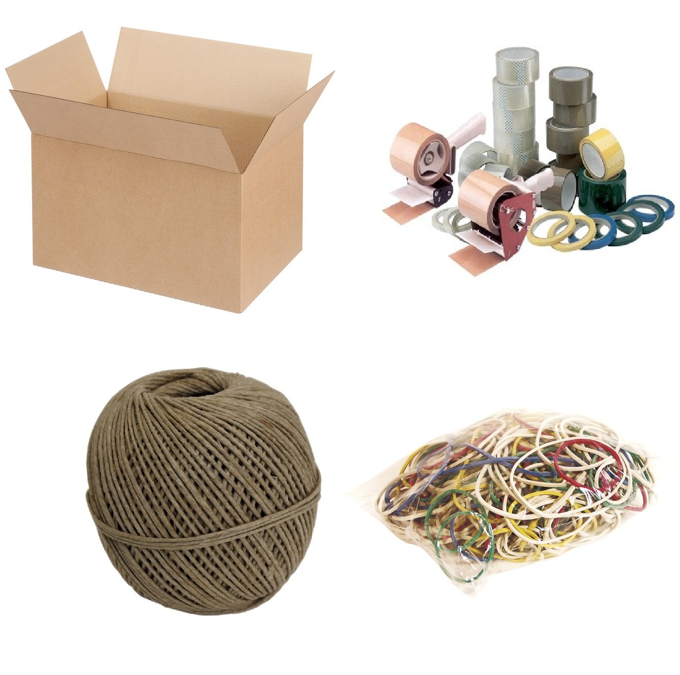 Za pakiranje mix grupa Kutije transportne i pribor za pakiranje (selotejp,držači za ljepljivu traku,špage).