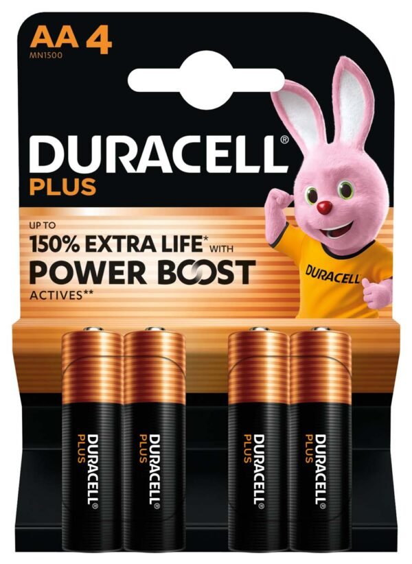 Baterija DURACELL Plus Power Boost AA + 150% extra life 4/1; 