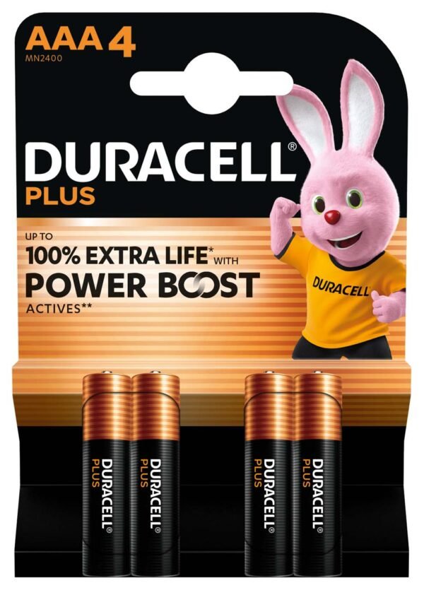 Baterija DURACELL Plus Power Boost AAA + 100% extra life 4/1; 
