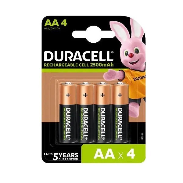 Baterija DURACELL punjiva AA 2500mAh 1.2V 4/1