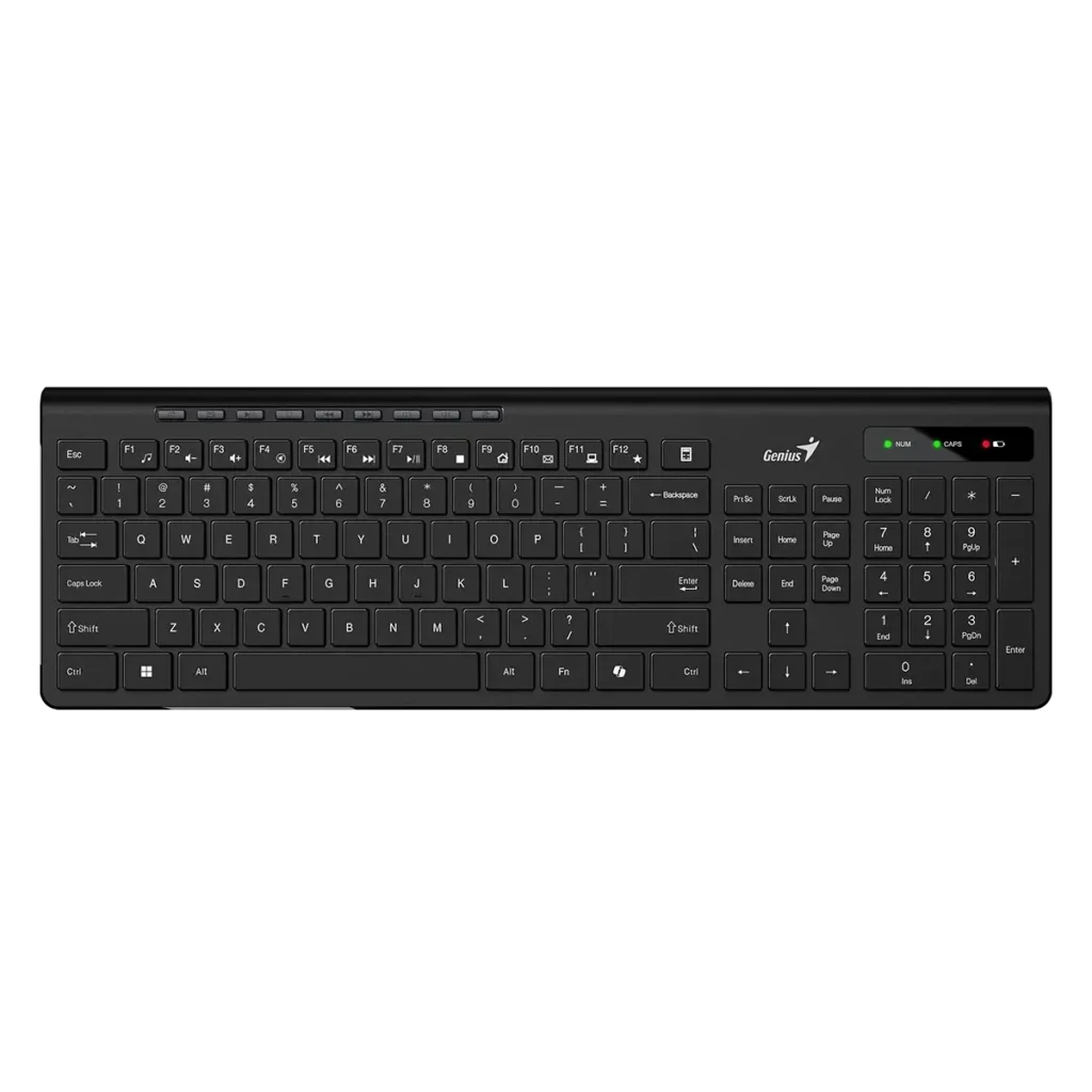 Genius SlimStar 7230, bežična tipkovnica, crna