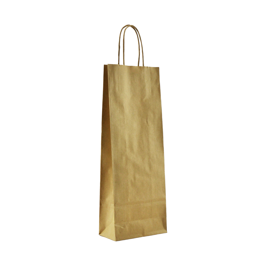 Vrećica papirnata Aristo za bocu 140x380x80mm natron