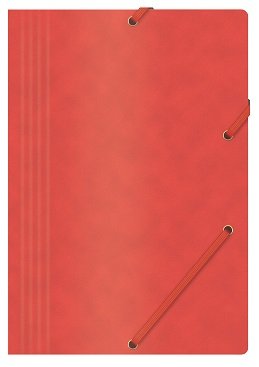 Fascikl s gumicom kartonski A4 crveni prešpan Fascikl s gumicom kartonski A4 crveni prešpan