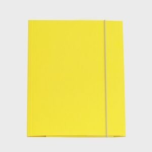 Fascikl s gumicom kartonski A4 25x34,2cm žuti; 