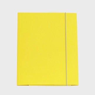 Fascikl s gumicom kartonski A4 25x34,2cm žuti; 