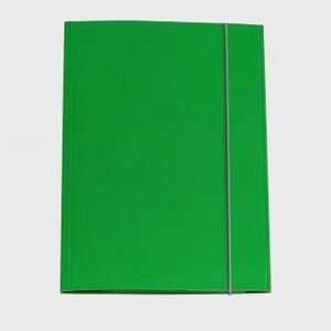 Fascikl s gumicom kartonski A4 25x34,2cm zeleni; 