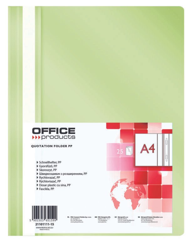 Fascikl euromehanika A4 25/1 svijetlozelena Office products