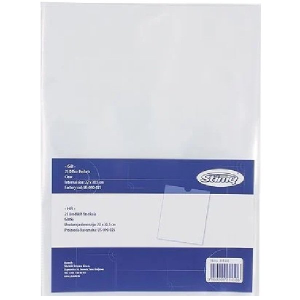 Fascikl pvc U A4 90mic US090-025 25/1 sjajni