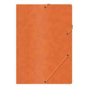 Fascikl s gumicom kartonski A4 narančasti prešpan Fascikl s gumicom kartonski A4 narančasti prešpan
