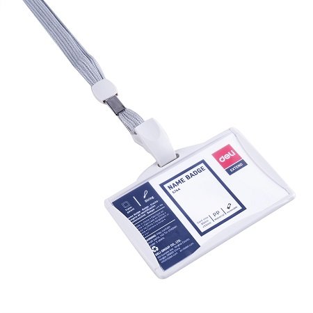 Etui za ID 85x53mm s pvc kvačicom i vezicom Deli 5744 1/1; 