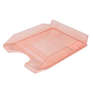 Ladica za spise pvc 254x60x346mm Office products prozirno crvena;