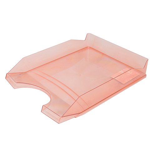 Ladica za spise pvc 254x60x346mm Office products prozirno crvena