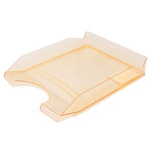 Ladica za spise pvc 254x60x346mm Office products prozirno narančasta; 