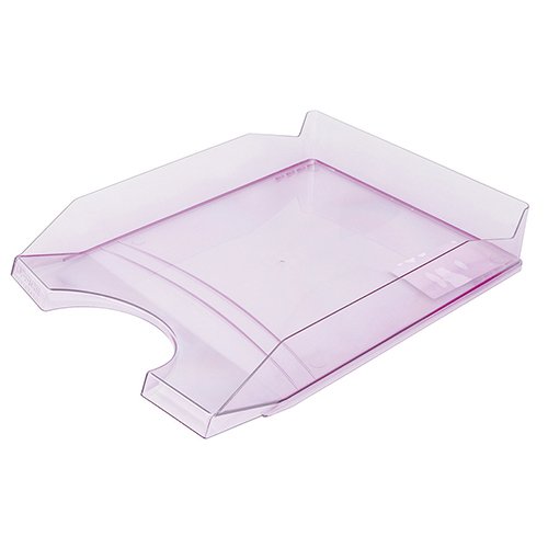 Ladica za spise pvc 254x60x346mm Office products prozirno ljubičasta;