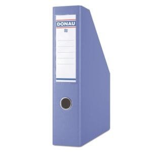 Stalak za spise kartonski okomiti A4 75mm Donau 3949 plavi; 