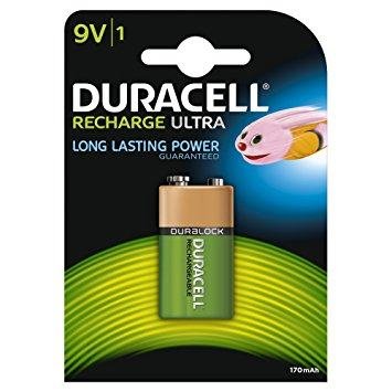 Baterija DURACELL punjiva 170mAh 9V BL1