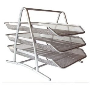 Ladica za spise žičana 3/1 300x265x350mm srebrna; 