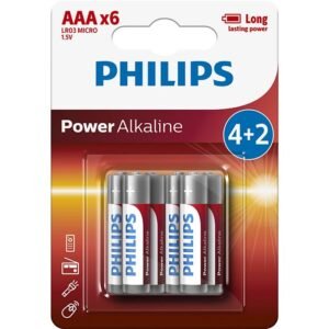Philips baterije AAA, 4+2 komada;
