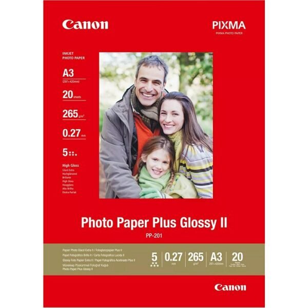 Canon Photo Paper Plus PP201 - A3 - 20L