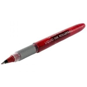 Flomaster 0,5mm pisaći Q-Connect crveni;  - okrugli vrh  - boja ispisa crvena  - tekuća tinta 