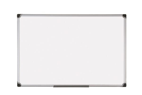 Ploča bijela zidna 90x60cm BI-Office aluminijski okvir;