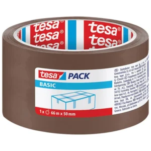 Traka ljepljiva 50 mm 66m akrilna Hot Melt Basic Tesa 58571 smeđa