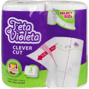 Papirnati ručnici u roli 3-sl. 2/1 Teta Violeta Picnic, Clever Cut; Papirnati ručnici u roli 3-sl. 2/1 Teta Violeta Picnic, Clever Cut;