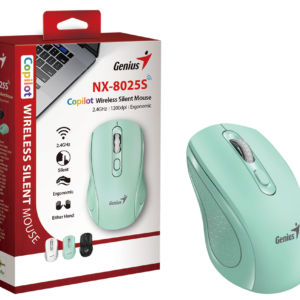 Genius NX-8025S, bežični miš, silent, aqua; 